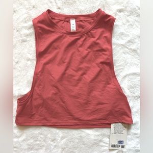 Lululemon Muscle Love Crop Tank Tough- Orange- size 4- NWT